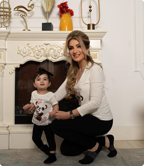 Tabinda with Isabella